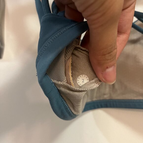 Teal Lululemon Free to Be Wild Sports Bra - Picture 3 of 3